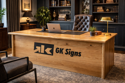 CHRIS - Solid Oak Executive's Work Desk