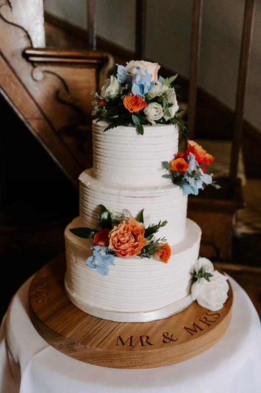 ALICE - Solid Oak Wedding Cake Board