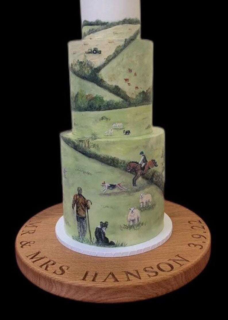 ALICE - Solid Oak Wedding Cake Board