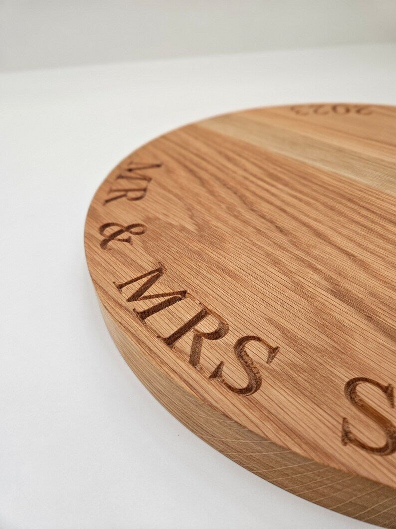 ALICE - Solid Oak Wedding Cake Board